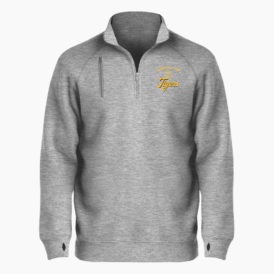 Trinity Tigers <span class="pdp-name-mascot">Trinity College of Florida Tigers</span> BSN SPORTS Men's Cotton Rich Fleece 1/4 Zip
