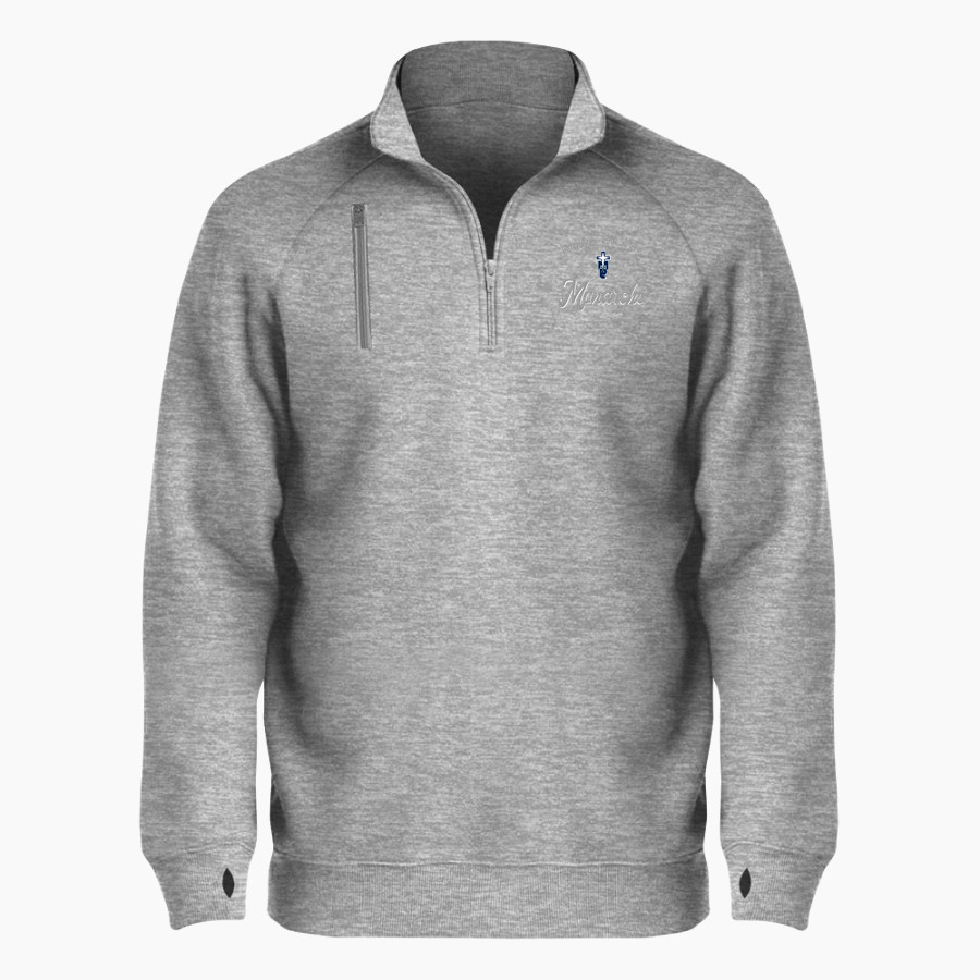 THOMAS MORE PREP-MARIAN HIGH SCHOOL MONARCHS <span class="pdp-name-mascot">THOMAS MORE PREP - MARIAN MONARCHS</span> BSN SPORTS Men's Cotton Rich Fleece 1/4 Zip