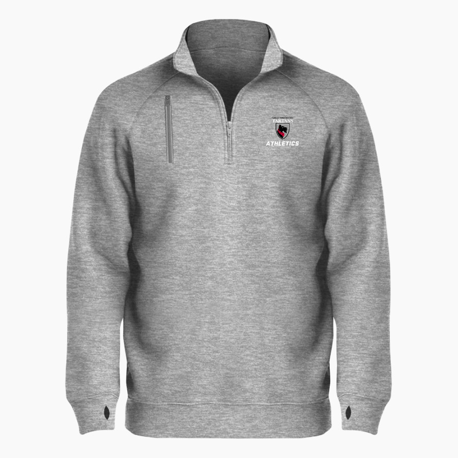 CARNEGIE MELLON UNIVERSITY TARTANS <span class="pdp-name-mascot">Carnegie Mellon Tartans</span> BSN SPORTS Men's Cotton Rich Fleece 1/4 Zip