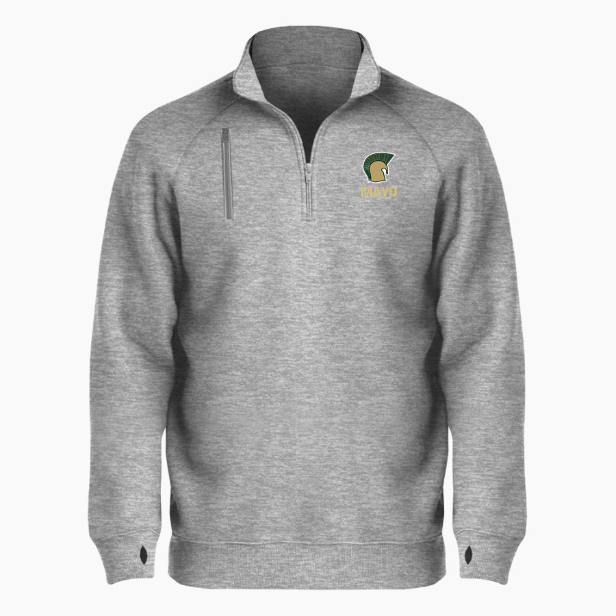 Mayo Spartans <span class="pdp-name-mascot">Mayo Spartans</span> BSN SPORTS Men's Cotton Rich Fleece 1/4 Zip