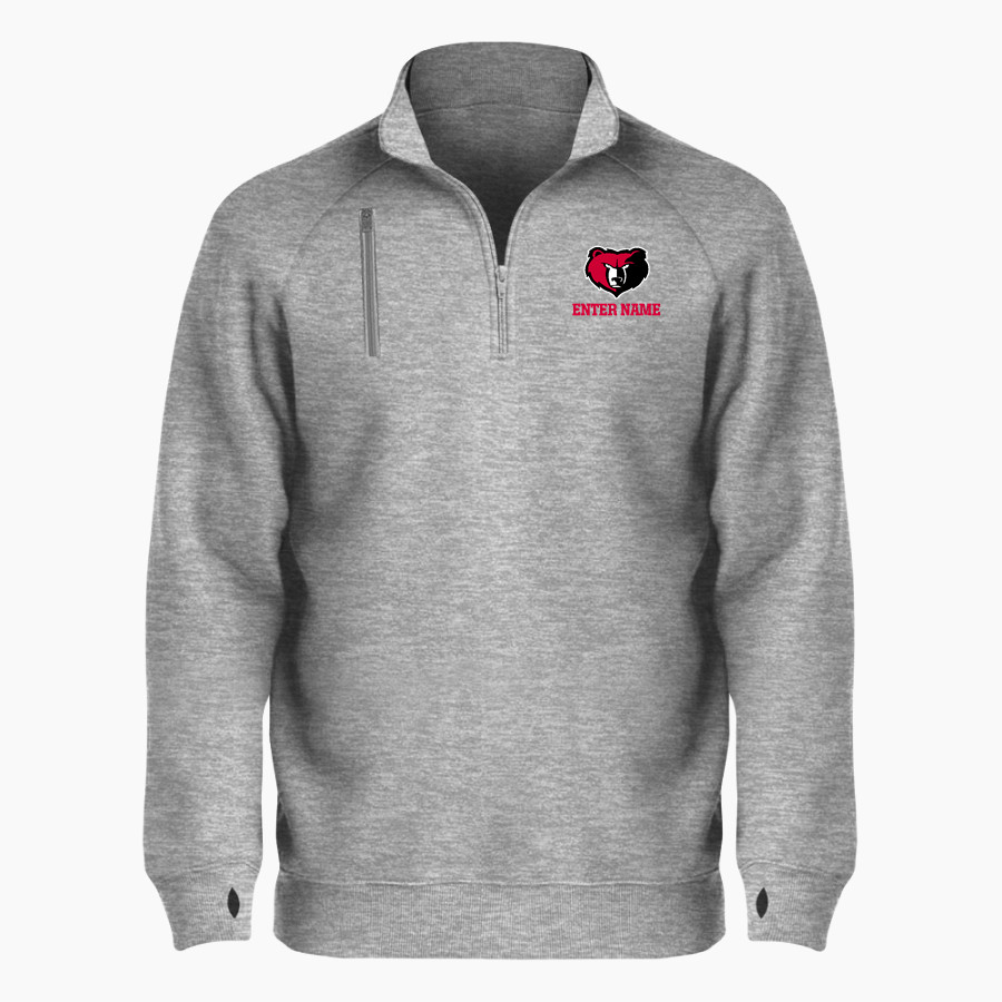 BRADSHAW MOUNTAIN HIGH SCHOOL BEARS BSN SPORTS Men's Cotton Rich Fleece 1/4 Zip