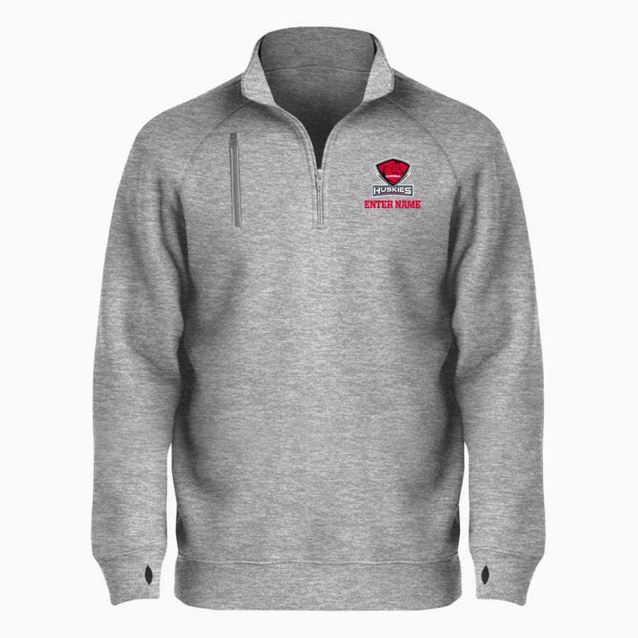CARDINAL HIGH SCHOOL HUSKIES <span class="pdp-name-mascot">CARDINAL HUSKIES</span> BSN SPORTS Men's Cotton Rich Fleece 1/4 Zip