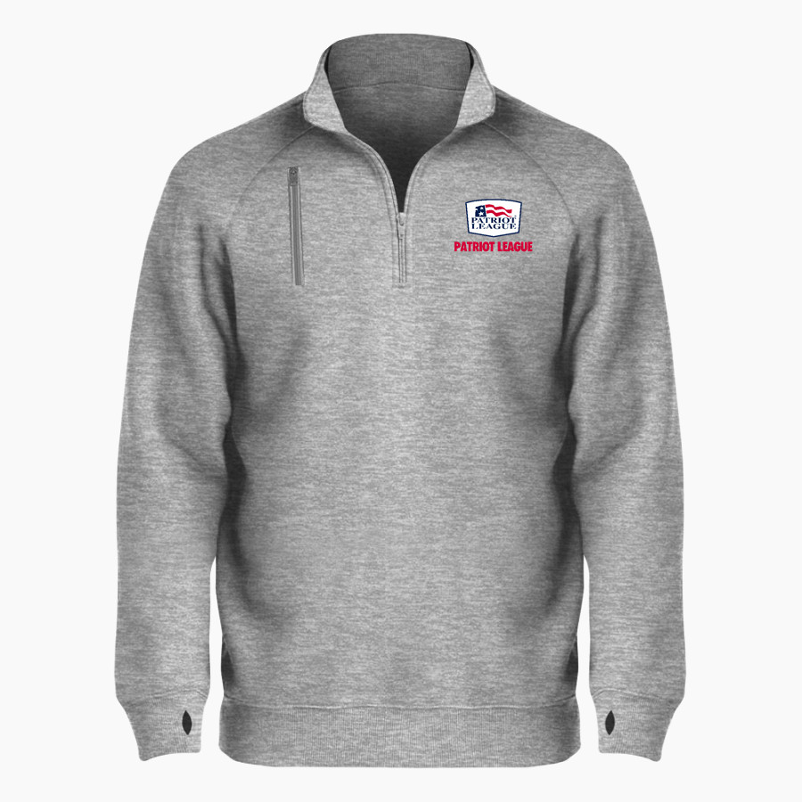 Patriot League Patriot League <span class="pdp-name-mascot">Patriot League</span> BSN SPORTS Men's Cotton Rich Fleece 1/4 Zip