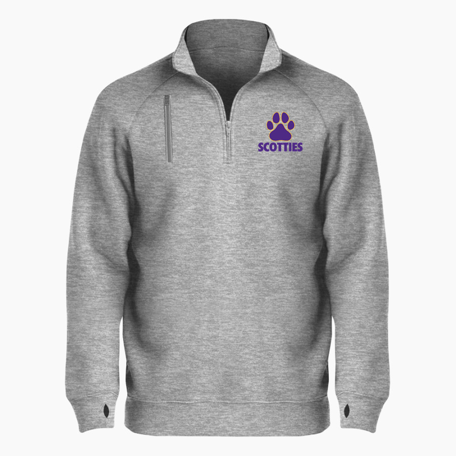 Ballston Spa Scotties The Official Online Store BSN SPORTS Men's Cotton Rich Fleece 1/4 Zip