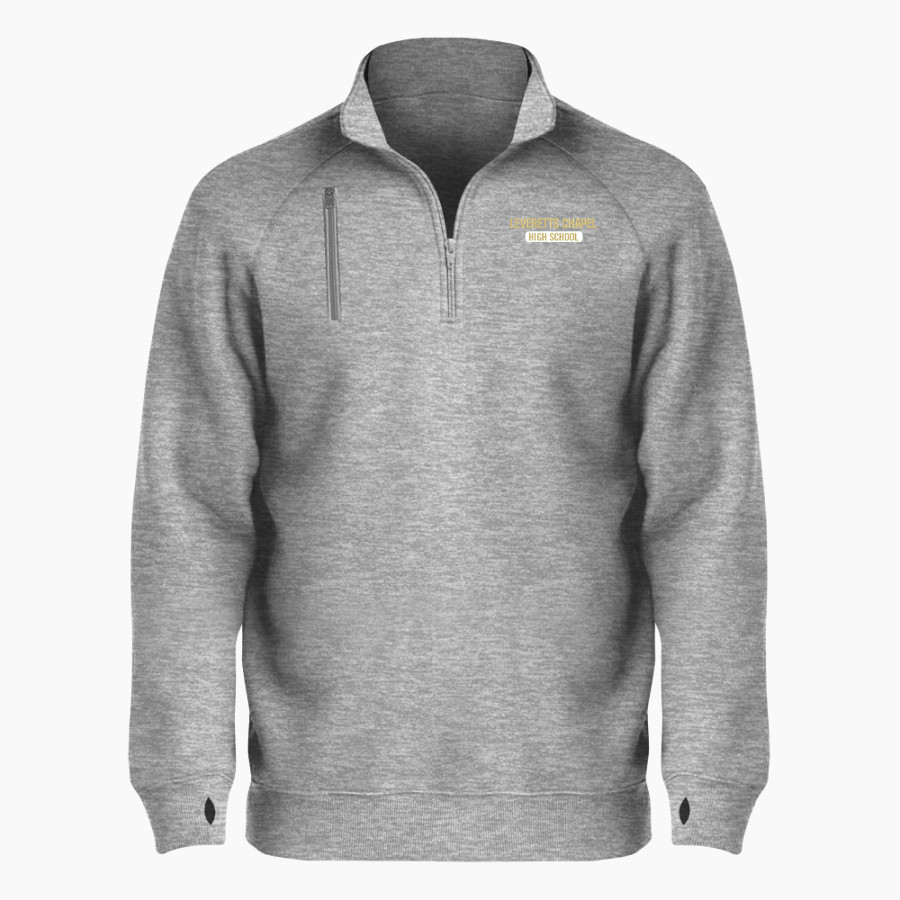 LEVERETTS CHAPEL HIGH SCHOOL LIONS <span class="pdp-name-mascot">LEVERETTS CHAPEL LIONS</span> BSN SPORTS Men's Cotton Rich Fleece 1/4 Zip