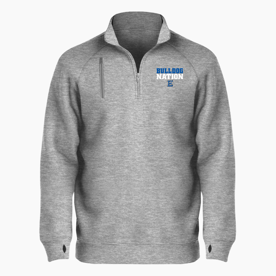 EDEN HIGH SCHOOL BULLDOGS <span class="pdp-name-mascot">EDEN BULLDOGS /LADY</span> BSN SPORTS Men's Cotton Rich Fleece 1/4 Zip