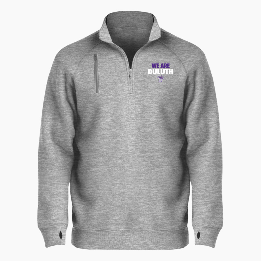 DULUTH HIGH SCHOOL WILDCATS <span class="pdp-name-mascot">DULUTH WILDCATS</span> BSN SPORTS Men's Cotton Rich Fleece 1/4 Zip