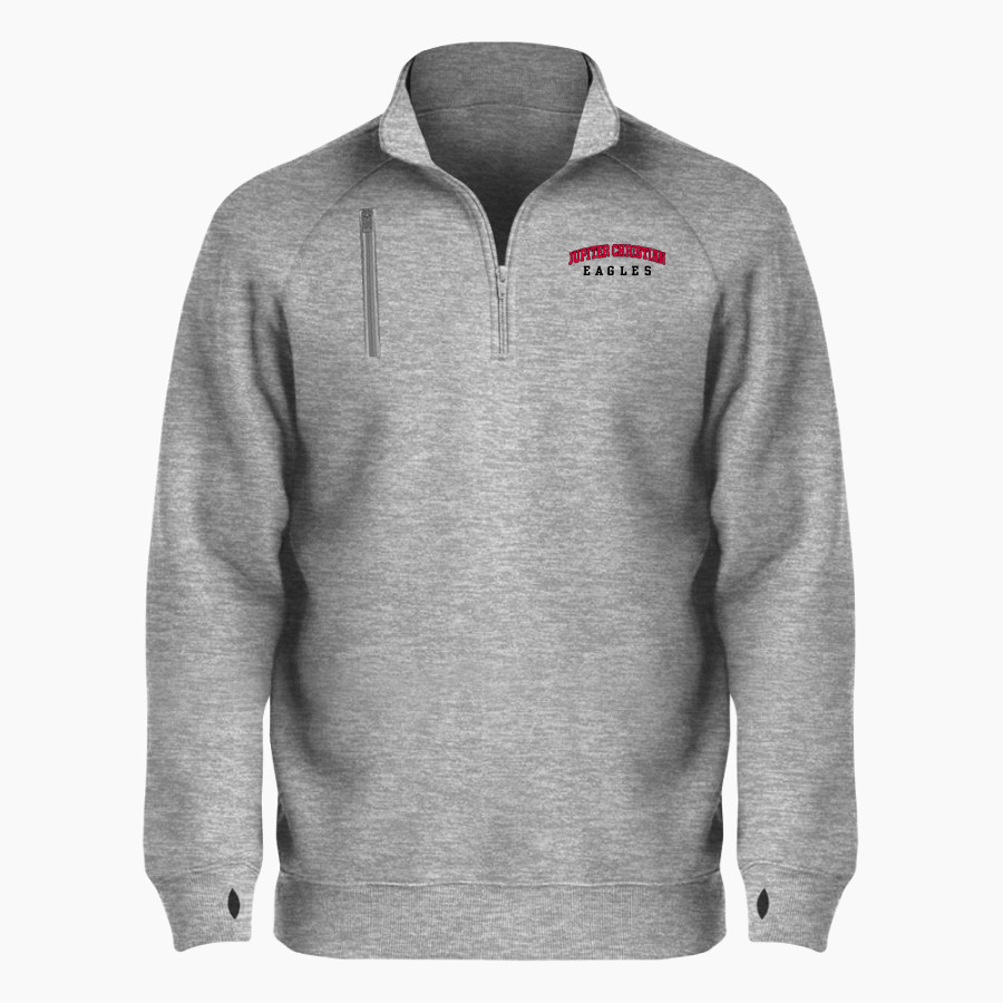 Jupiter Christian Eagles BSN SPORTS Men's Cotton Rich Fleece 1/4 Zip