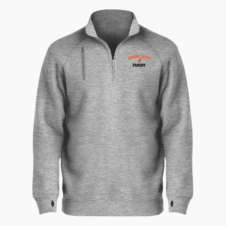 CEDAR GROVE-BELGIUM HIGH SCHOOL ROCKETS <span class="pdp-name-mascot">CEDAR GROVE - BELGIUM ROCKETS</span> BSN SPORTS Men's Cotton Rich Fleece 1/4 Zip