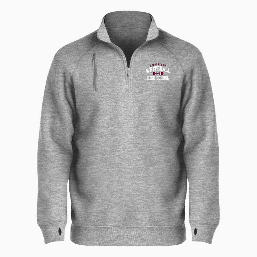 Whitehall Railroaders <span class="pdp-name-mascot">Whitehall Railroaders</span> BSN SPORTS Men's Cotton Rich Fleece 1/4 Zip
