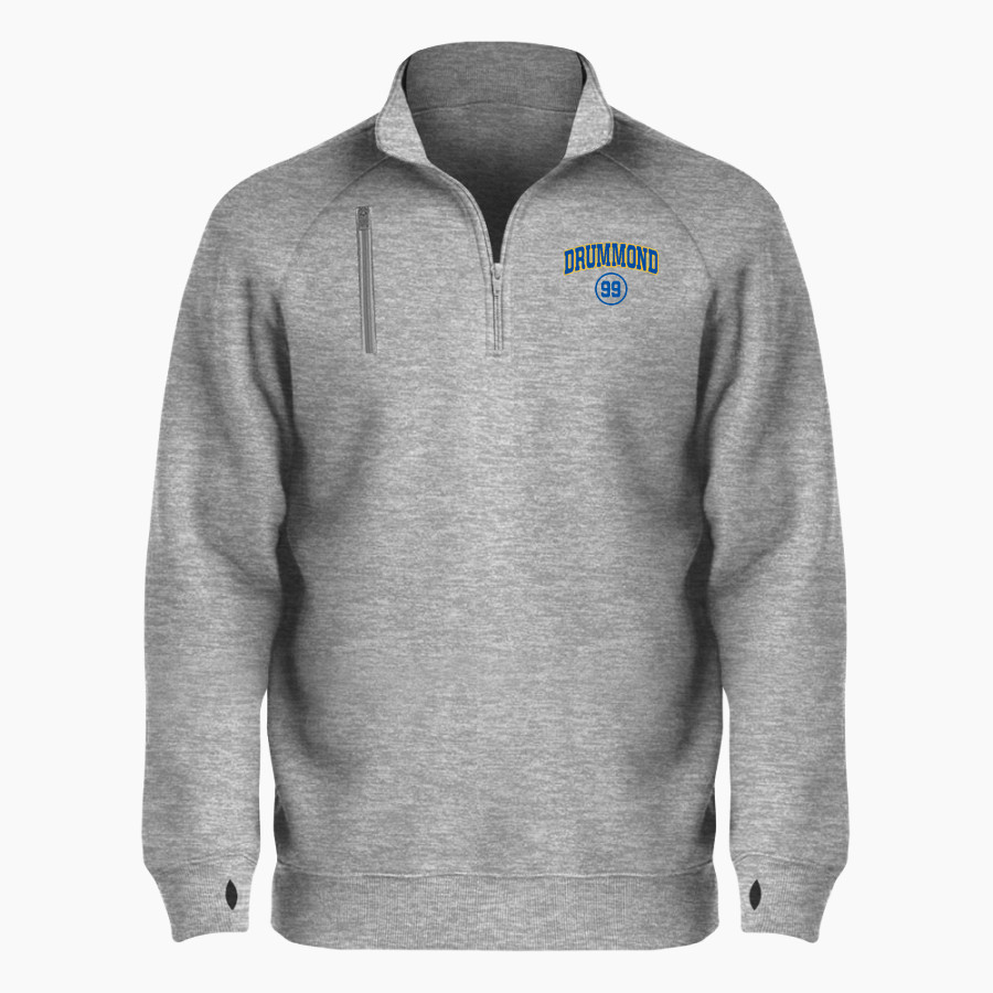 Drummond Bulldogs BSN SPORTS Men's Cotton Rich Fleece 1/4 Zip