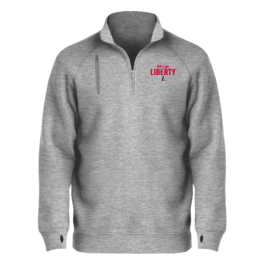 LIBERTY HIGH SCHOOL LANCERS <span class="pdp-name-mascot">LIBERTY LANCERS</span> BSN SPORTS Men's Cotton Rich Fleece 1/4 Zip