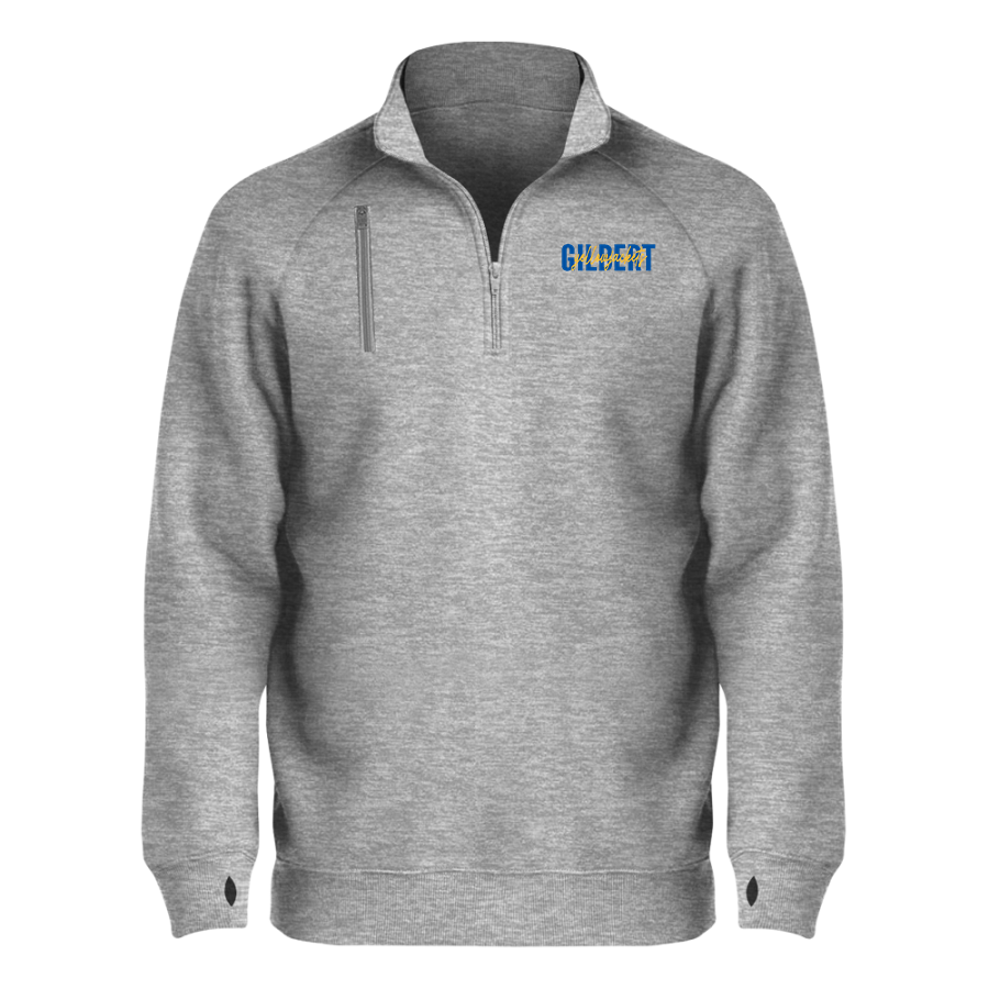 Gilbert Yellowjackets <span class="pdp-name-mascot">Gilbert School Yellowjackets</span> BSN SPORTS Men's Cotton Rich Fleece 1/4 Zip
