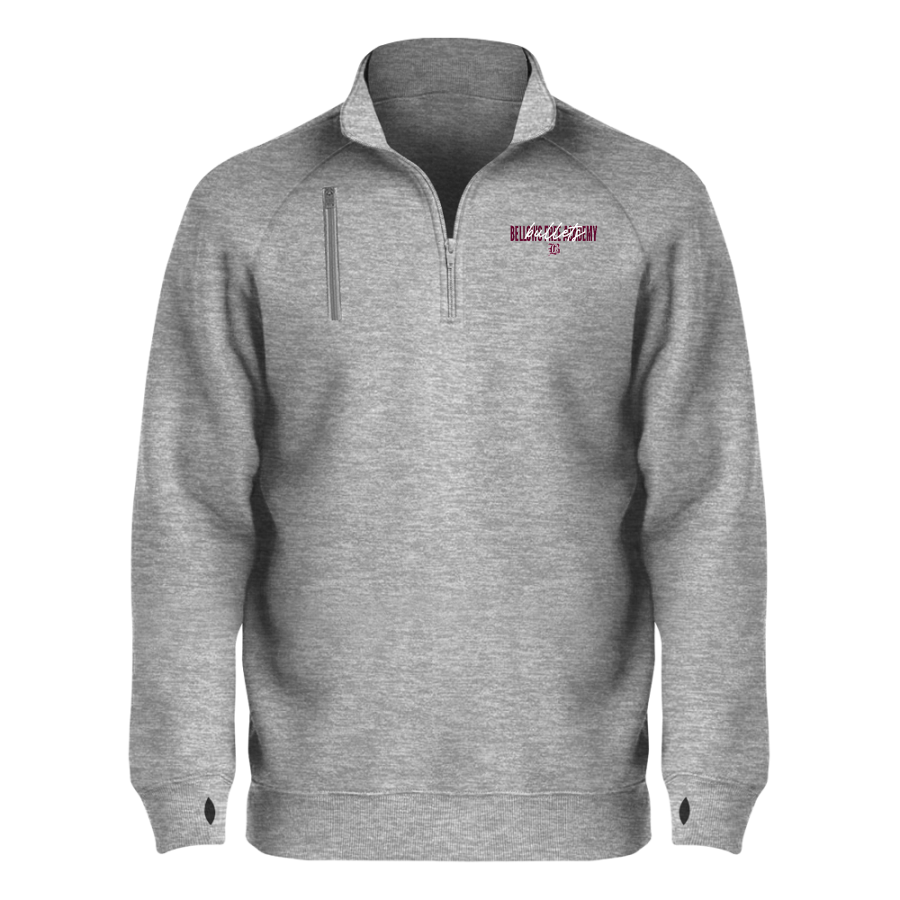 BELLOWS FREE ACADEMY BULLETS <span class="pdp-name-mascot">BELLOWS FREE ACADEMY BULLETS</span> BSN SPORTS Men's Cotton Rich Fleece 1/4 Zip