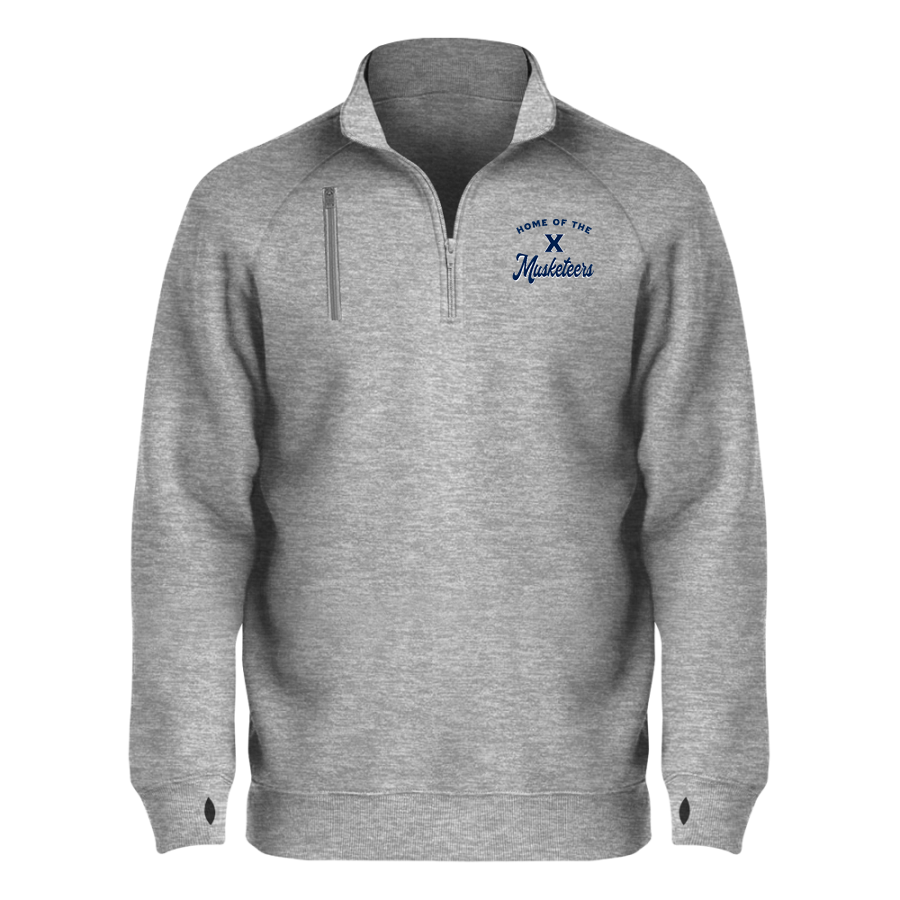 Xavier University Musketeers <span class="pdp-name-mascot">Xavier University Musketeers</span> BSN SPORTS Men's Cotton Rich Fleece 1/4 Zip