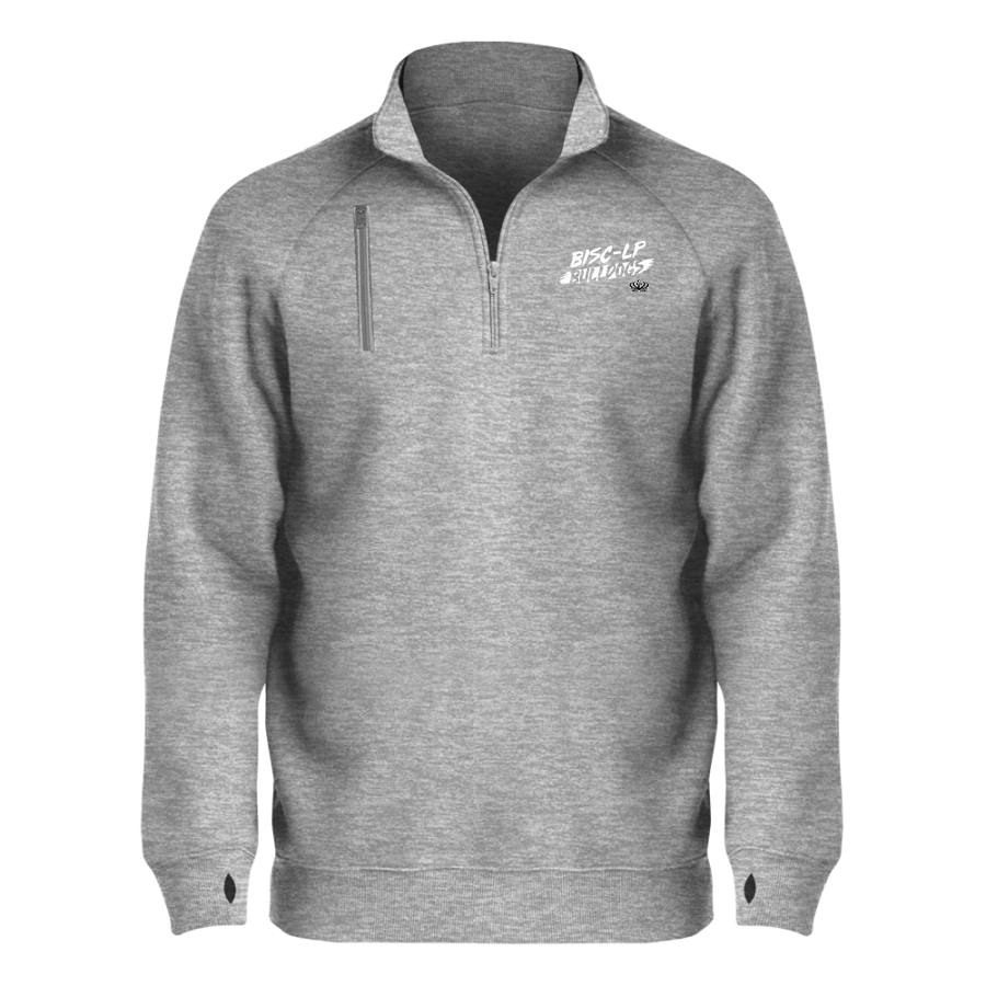 BIS Bulldogs <span class="pdp-name-mascot">British International School of Chicago Bulldogs</span> BSN SPORTS Men's Cotton Rich Fleece 1/4 Zip