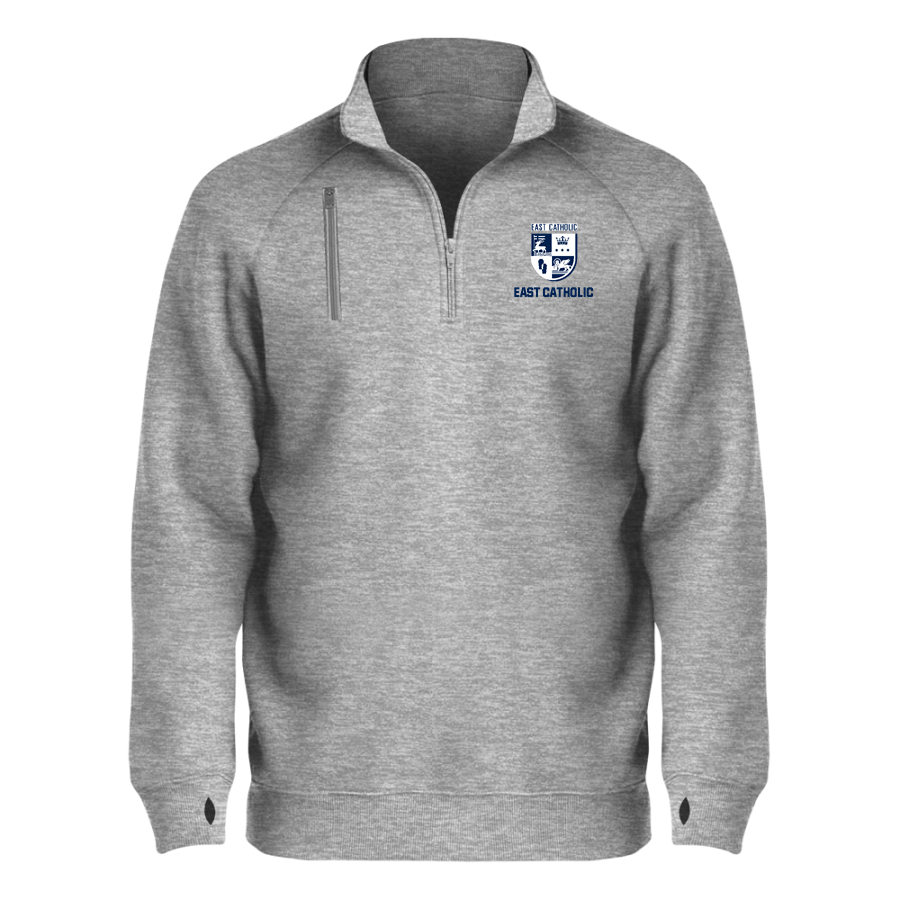 EAST CATHOLIC EAGLES ONLINE STORE <span class="pdp-name-mascot">EAST EAGLES</span> BSN SPORTS Men's Cotton Rich Fleece 1/4 Zip