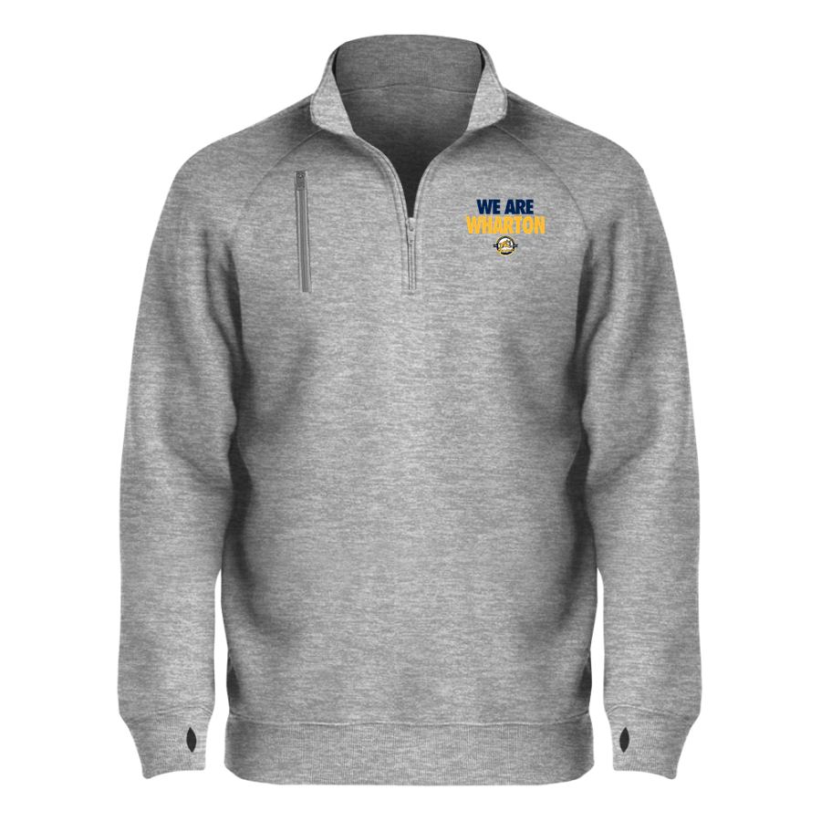 Wharton Wildcats <span class="pdp-name-mascot">Wharton Elementary School Wildcats</span> BSN SPORTS Men's Cotton Rich Fleece 1/4 Zip