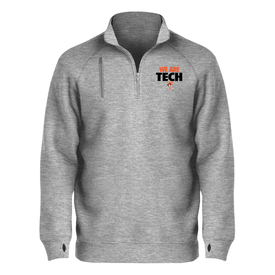 Tech High School Tigers <span class="pdp-name-mascot">Tech High School</span> BSN SPORTS Men's Cotton Rich Fleece 1/4 Zip