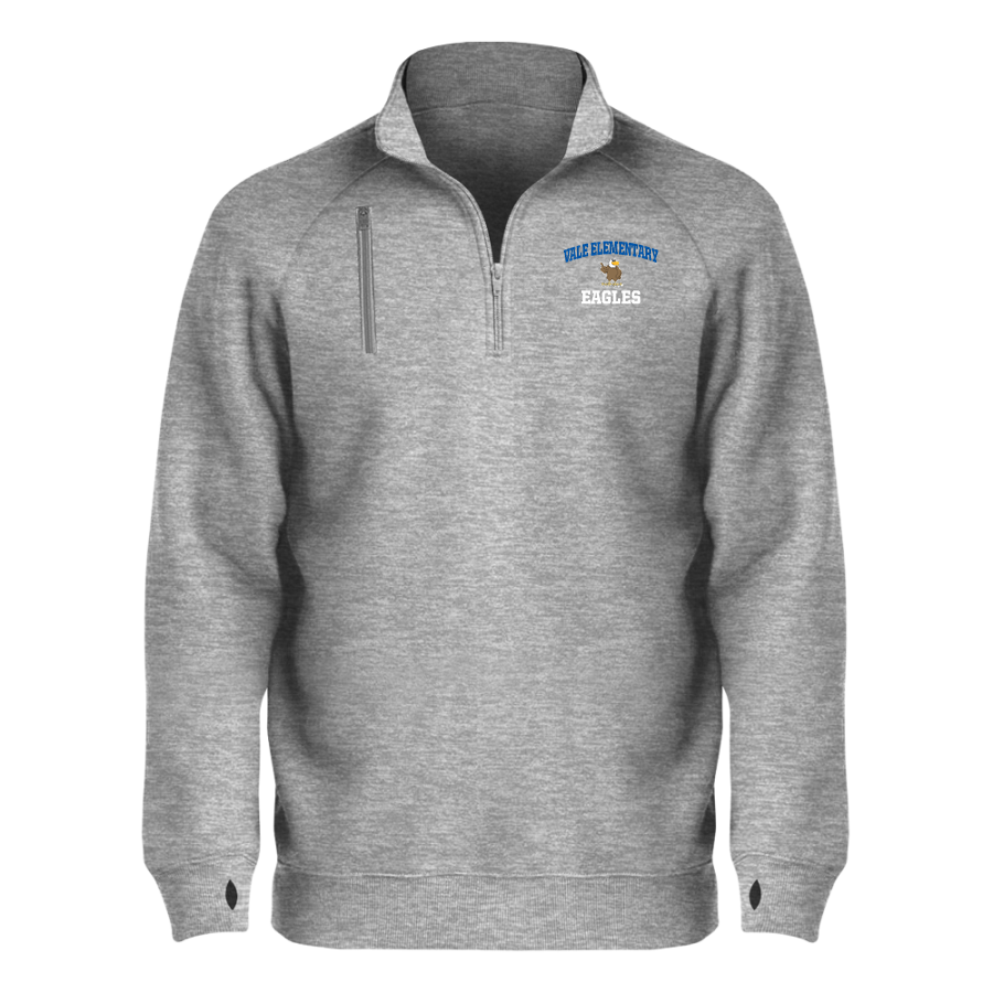 Vale Elementary Eagles <span class="pdp-name-mascot">Vale Elementary Eagles</span> BSN SPORTS Men's Cotton Rich Fleece 1/4 Zip