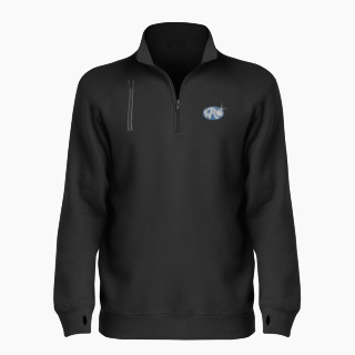 BSN SPORTS Women's Cotton Rich Fleece 1/4 Zip