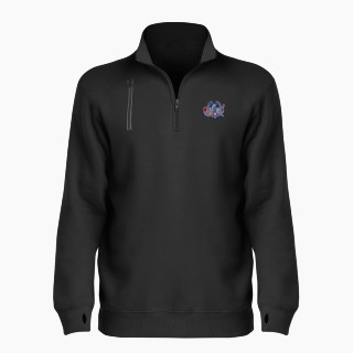 BSN SPORTS Women's Cotton Rich Fleece 1/4 Zip