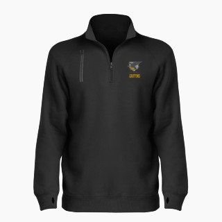 BSN SPORTS Women's Cotton Rich Fleece 1/4 Zip