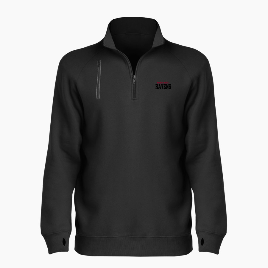 RAMBAM MESIVTA HIGH SCHOOL RAVENS <span class="pdp-name-mascot">RAMBAM MESIVTA RAVENS</span> BSN SPORTS Women's Cotton Rich Fleece 1/4 Zip