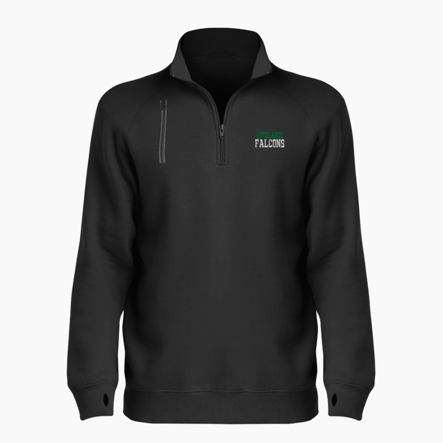 Woodlands Falcons BSN SPORTS Women's Cotton Rich Fleece 1/4 Zip