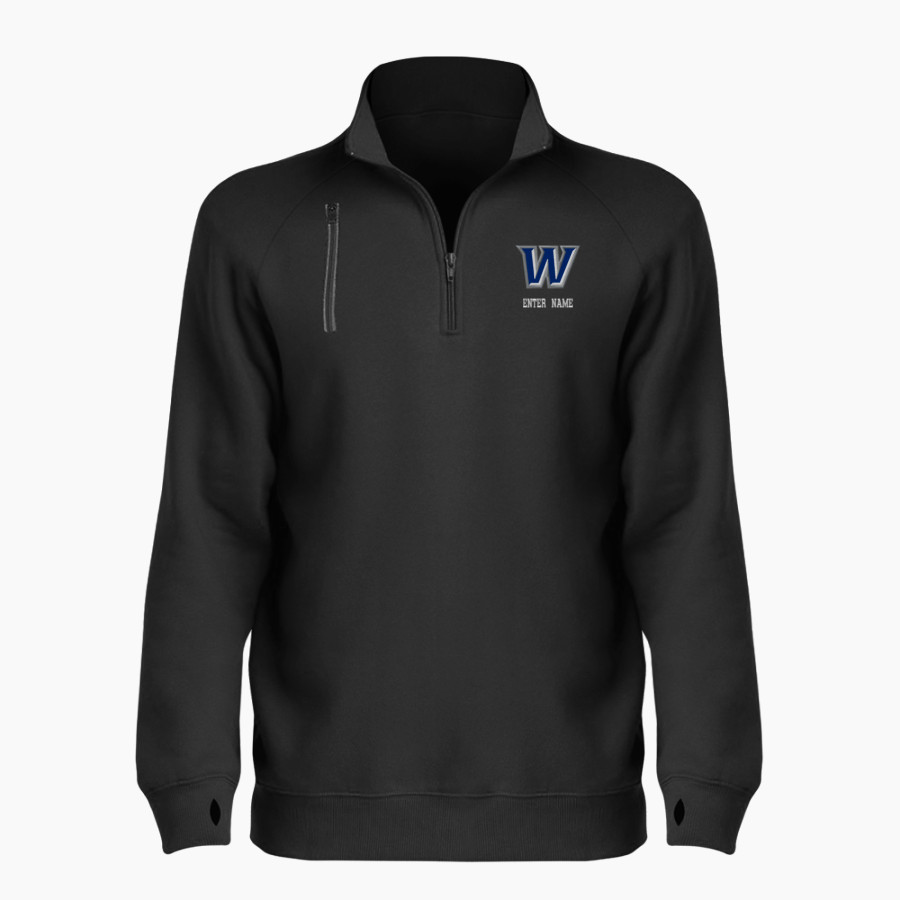 Warren Warriors <span class="pdp-name-mascot">Warren Warriors</span> BSN SPORTS Women's Cotton Rich Fleece 1/4 Zip