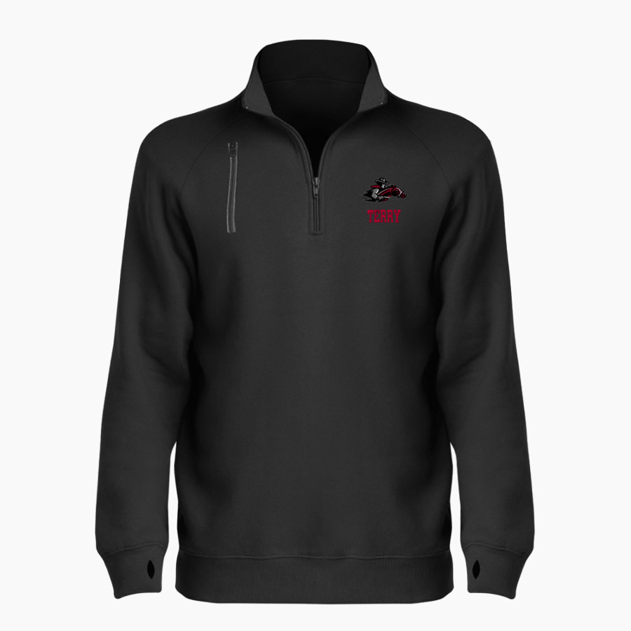 TERRY HIGH SCHOOL RANGERS <span class="pdp-name-mascot">TERRY RANGERS</span> BSN SPORTS Women's Cotton Rich Fleece 1/4 Zip