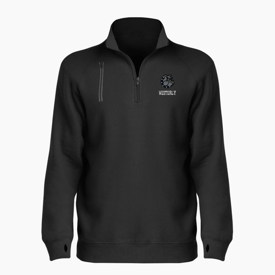 Westerly Bulldogs <span class="pdp-name-mascot">Westerly Bulldogs</span> BSN SPORTS Women's Cotton Rich Fleece 1/4 Zip