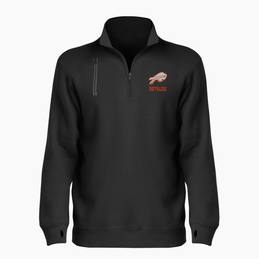 ONAGA HIGH SCHOOL BUFFALOES <span class="pdp-name-mascot">ONAGA BUFFALOES</span> BSN SPORTS Women's Cotton Rich Fleece 1/4 Zip