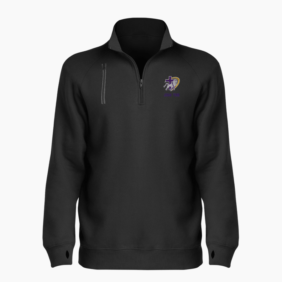 Judah Christian Athletics BSN SPORTS Women's Cotton Rich Fleece 1/4 Zip