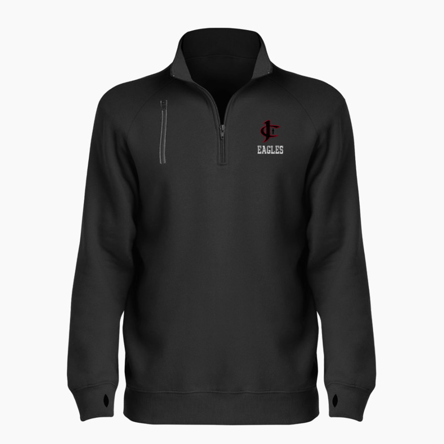 Jupiter Christian Eagles <span class="pdp-name-mascot">Jupiter Eagles</span> BSN SPORTS Women's Cotton Rich Fleece 1/4 Zip