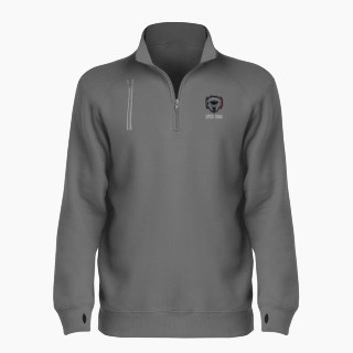 BSN SPORTS Women's Cotton Rich Fleece 1/4 Zip