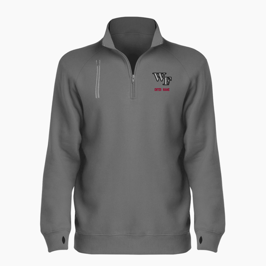 Williams Field Black Hawks <span class="pdp-name-mascot">Williams Field Black Hawks</span> BSN SPORTS Women's Cotton Rich Fleece 1/4 Zip
