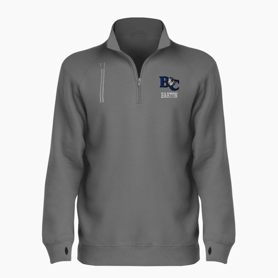 Barton College Official Store of the Bulldogs <span class="pdp-name-mascot">Barton Bulldogs</span> BSN SPORTS Women's Cotton Rich Fleece 1/4 Zip