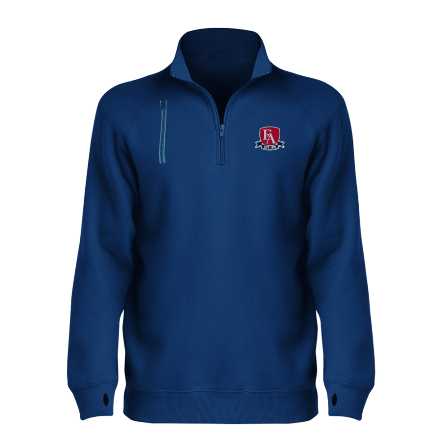 Frontier Academy Wolverines <span class="pdp-name-mascot">Frontier Academy Wolverines</span> BSN SPORTS Women's Cotton Rich Fleece 1/4 Zip