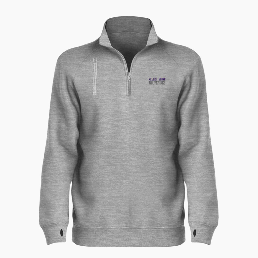 MILLER GROVE HIGH SCHOOL WOLVERINES <span class="pdp-name-mascot">MILLER GROVE WOLVERINES</span> BSN SPORTS Women's Cotton Rich Fleece 1/4 Zip