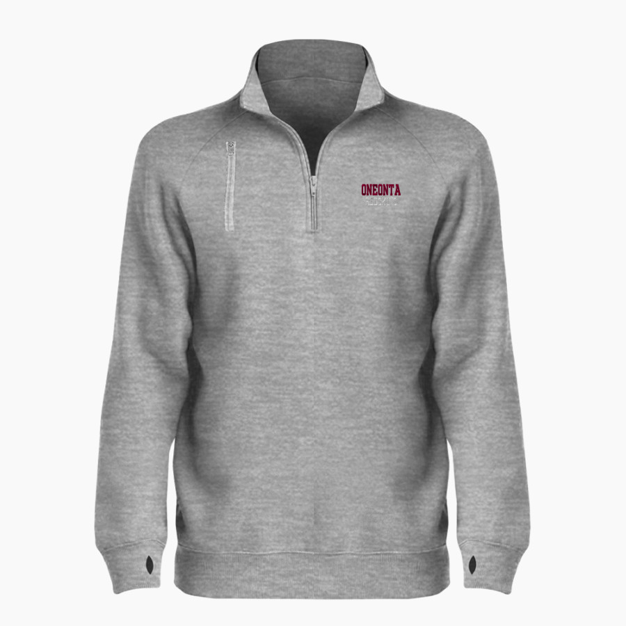 Oneonta Redskins <span class="pdp-name-mascot">Oneonta Redskins</span> BSN SPORTS Women's Cotton Rich Fleece 1/4 Zip