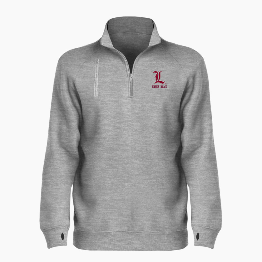 LOUISVILLE HIGH SCHOOL WILDCATS <span class="pdp-name-mascot">LOUISVILLE WILDCATS</span> BSN SPORTS Women's Cotton Rich Fleece 1/4 Zip