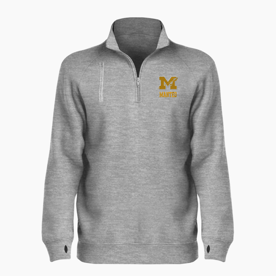 Manteo Redskins <span class="pdp-name-mascot">Manteo Redskins</span> BSN SPORTS Women's Cotton Rich Fleece 1/4 Zip