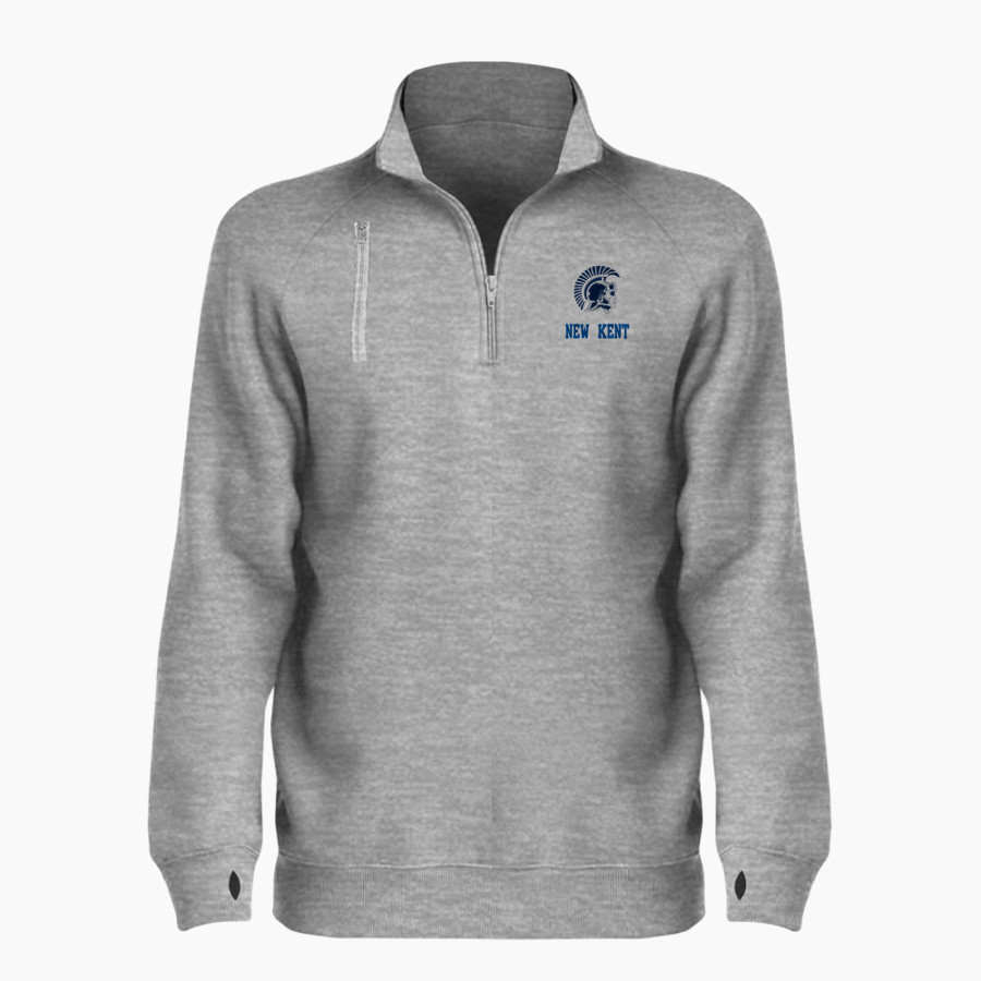 NEW KENT HIGH SCHOOL TROJANS <span class="pdp-name-mascot">NEW KENT TROJANS</span> BSN SPORTS Women's Cotton Rich Fleece 1/4 Zip