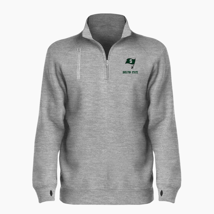 Shelton State Bucs BSN SPORTS Women's Cotton Rich Fleece 1/4 Zip