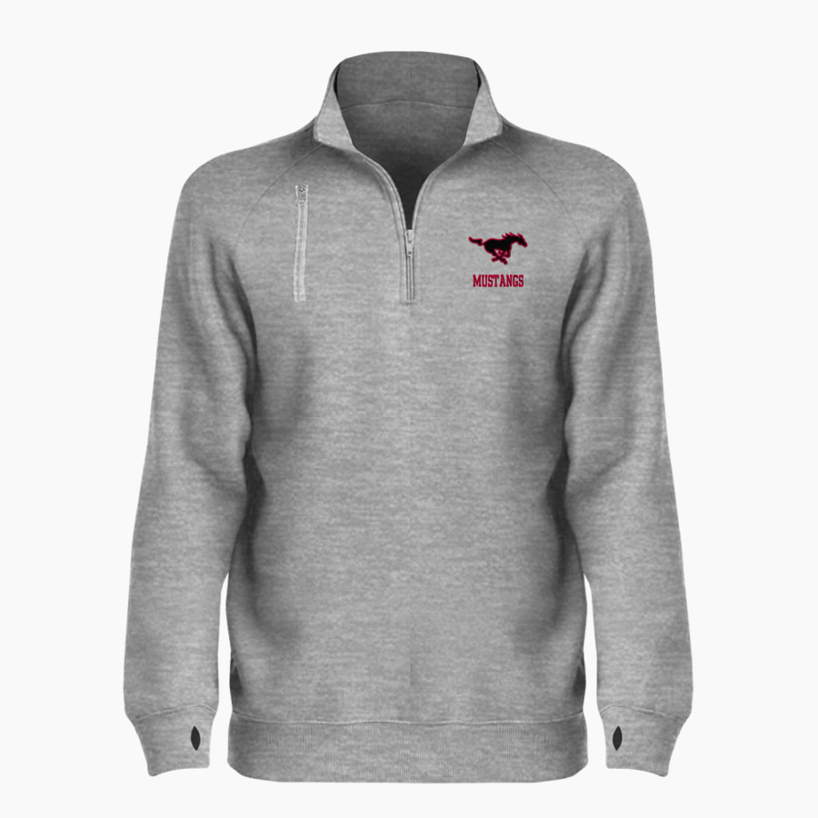 Monte Vista Mustangs <span class="pdp-name-mascot">Monte Vista Mustangs</span> BSN SPORTS Women's Cotton Rich Fleece 1/4 Zip