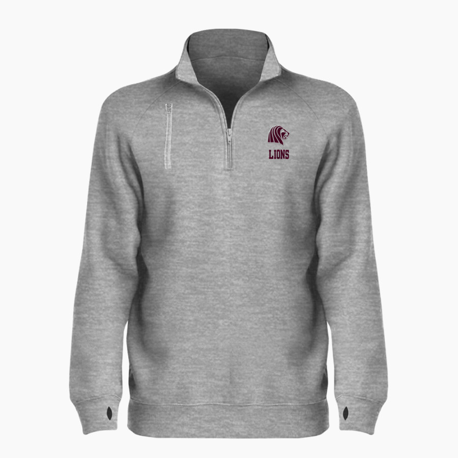 CARDINAL RITTER COLLEGE PREP LIONS BSN SPORTS Women's Cotton Rich Fleece 1/4 Zip