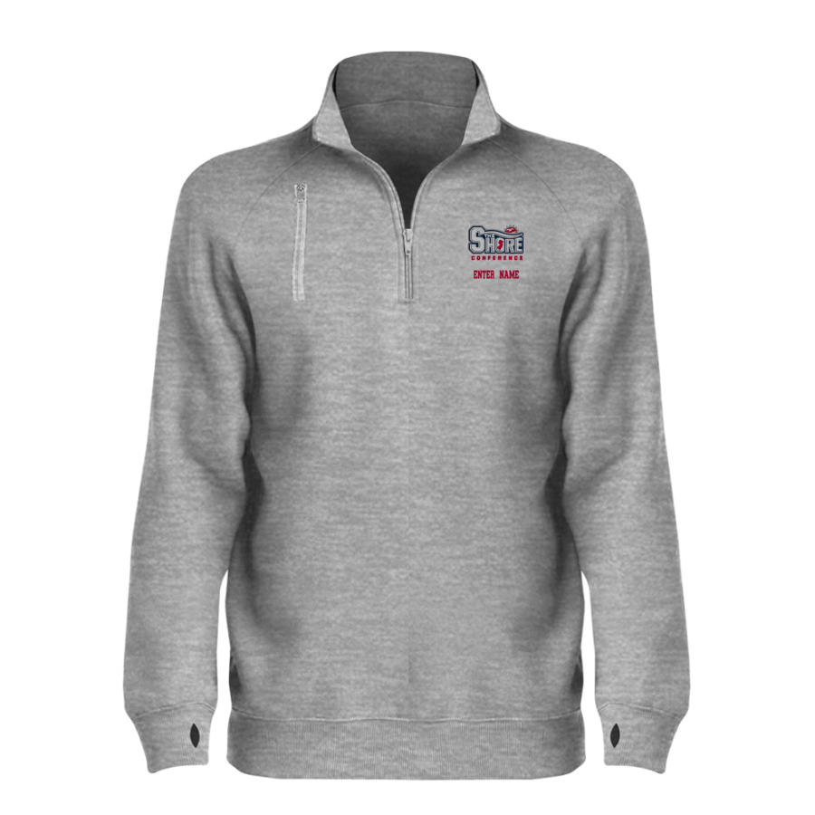 The Shore Conference Online Apparel Store <span class="pdp-name-mascot">The Shore Conference</span> BSN SPORTS Women's Cotton Rich Fleece 1/4 Zip