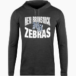 New Brunswick zebras prepare. empower. inspire. <span class="pdp-name-mascot">New Brunswick Zebras</span> BSN SPORTS Men's Lightweight Tee Hoodie Front Thumbnail