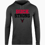 HOKE COUNTY HIGH SCHOOL BUCKS <span class="pdp-name-mascot">HOKE COUNTY BUCKS</span> BSN SPORTS Men's Lightweight Tee Hoodie Front Thumbnail